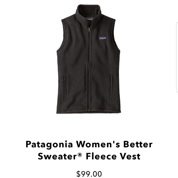 Patagonia Jackets & Blazers - NWT Women's Black Patagonia Better Sweater Vest